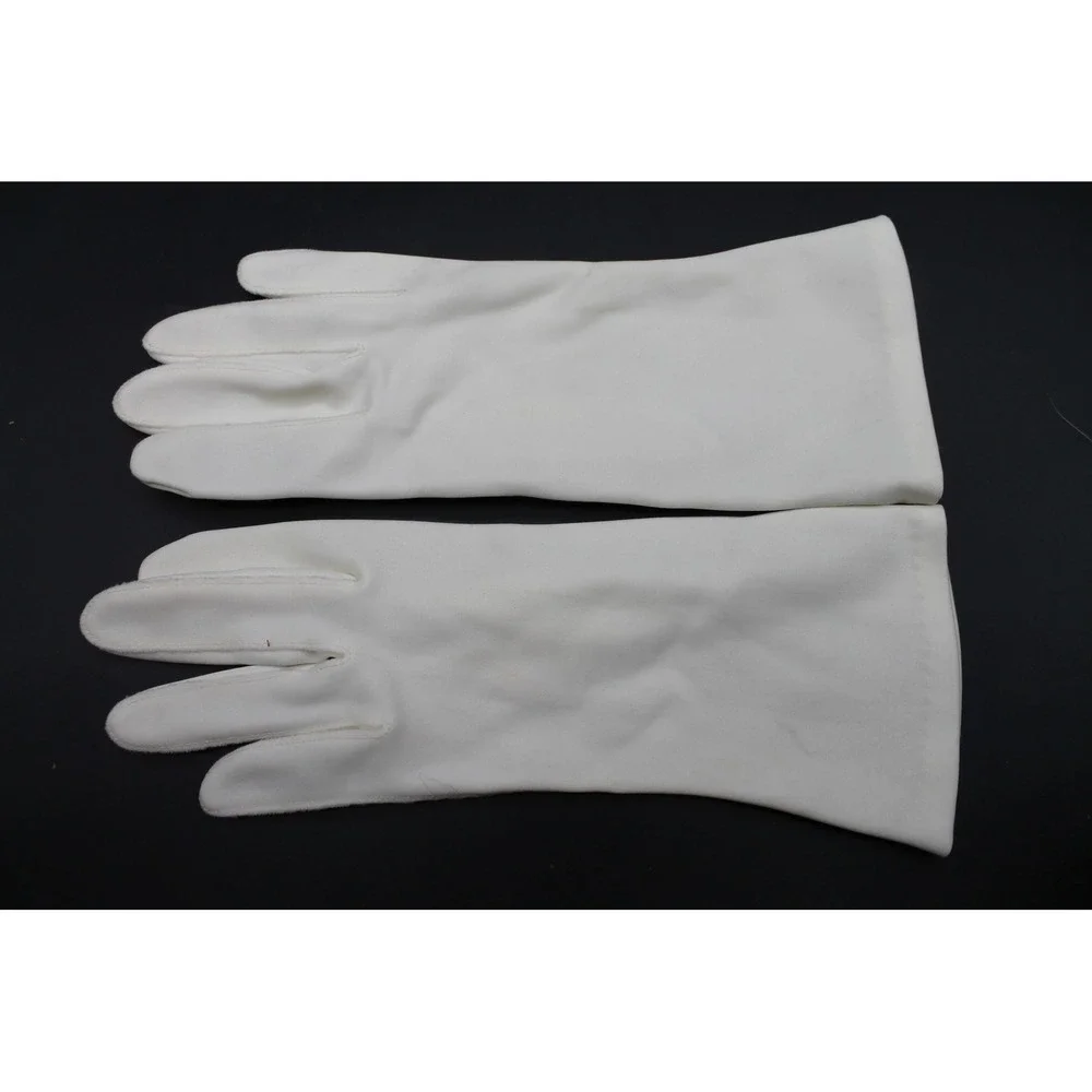 Vintage White Formal Evening Dress Gloves Forearm Length Approx 10